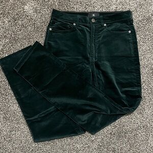 Banana RepubliDark Green Velvet Pants
